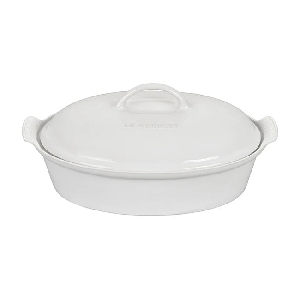 4 QT Heritage Oval Casserole- White product image