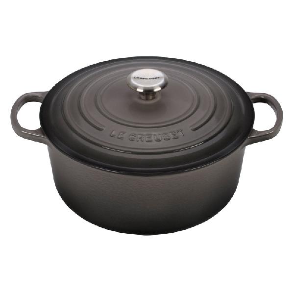 7.25 QT Signature Round Dutch Oven- Oyster product image