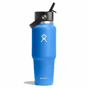 32oz Wide Mouth Travel Bottle with Flex Straw Cap- Cascade product image