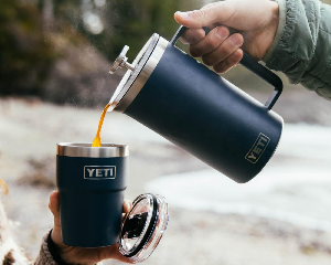 Rambler 34 oz French Press with Twist-To-Lock Lid White product image