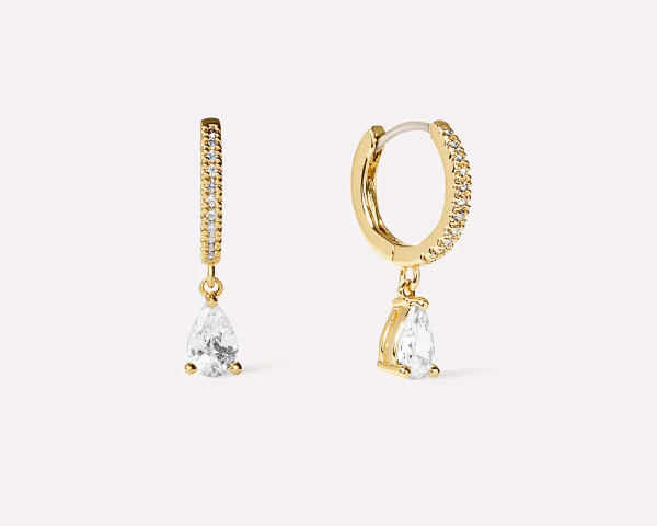 Elise Delicate Huggie Hoops Gold product image