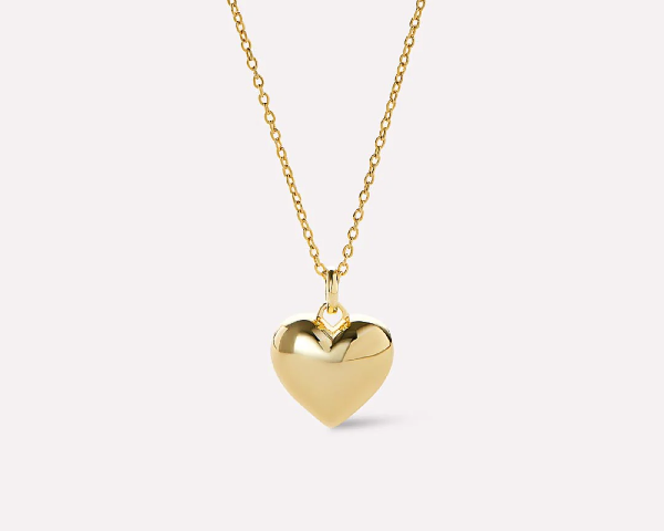 Lev Small Heart Necklace Gold product image