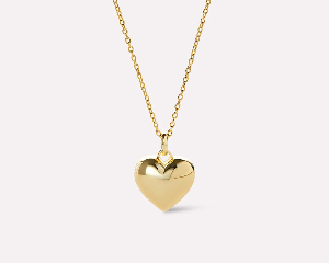 Lev Small Heart Necklace Silver product image