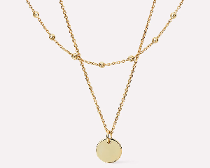 Willow Coin Necklace Set Gold product image