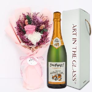 Art No.3 Medium Rose & Sparkling Wine 1P product image