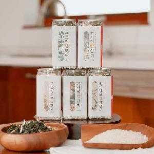 Eat the Meal Korean Seasoned Rice Bowl Set of 5 (Thistle, Rapeseed, Aster, Shiitake, Bracken) product image