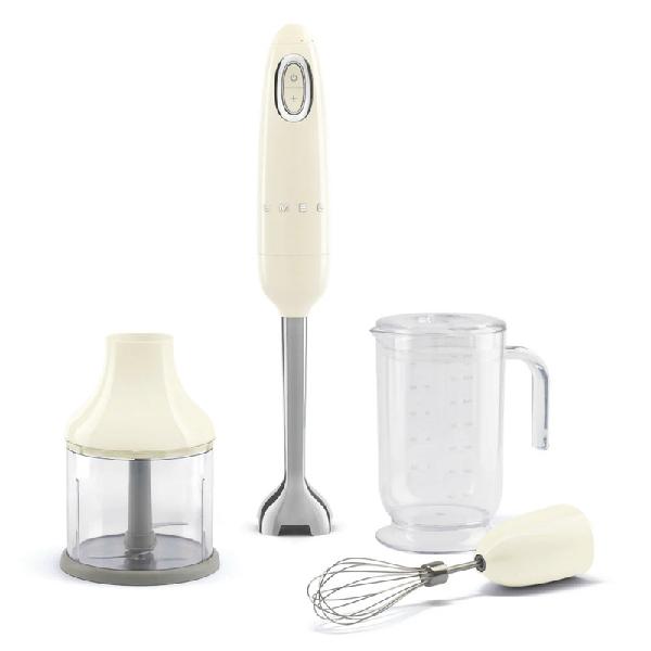 Retro Style Hand Blender with Accessories- Cream product image