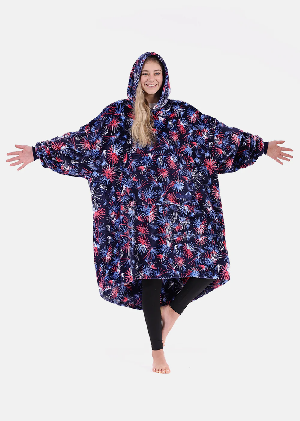 The Comfy Dream Wearable Blanket- Fireworks product image