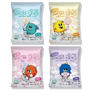 Mellow Bean Fat-Free Cotton Candy 8g x 10 bags – Xylitol Sugar, Perfect Snack for All Ages product image