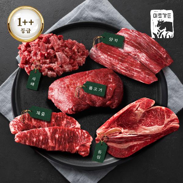 1++ Grade ‘Whole Cow Selection’ 1.35kg (Sirloin 250g + Striploin 200g + Brisket 300g + Bulgogi 300g + Shank for Soup 300g) product image