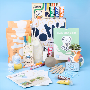 Deluxe Home Pottery Kit- Mineral Pens + Regular Paints product image