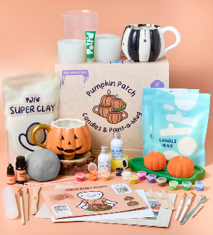 Pumpkin Patch: Candles & Paint A Mug Kit- Halloween product image