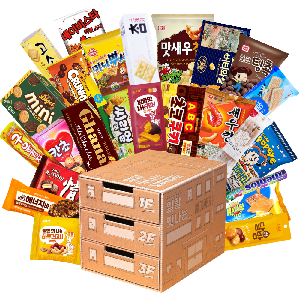 Snack24 Pepero Day 3-Tier Snack Building Gift Set 25 Types product image