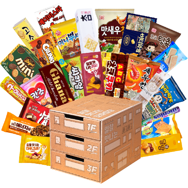 Snack24 Pepero Day 3-Tier Snack Building Gift Set 25 Types product image