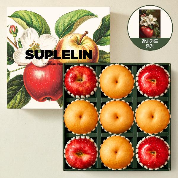 Premium Honey Apple & Singo Pear Gift Set 3.8kg (Royal Grade / 9 pieces) product image