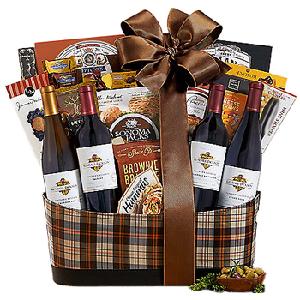 Wine Celebration Quartet Gift Basket product image
