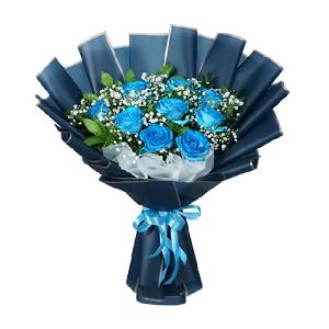 9 Blue Roses Bouquet Wonder product image