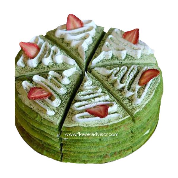 Matcha Azuki Bean Mille Crepe item image