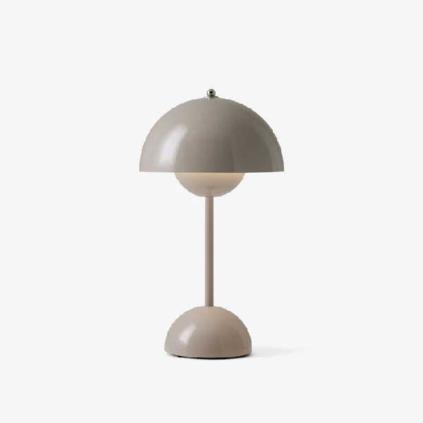 Flowerpot Portable Table Lamp Grey Beige product image