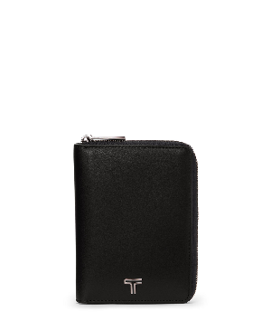 Zip Around Passport Case Black/Gunmetal product image