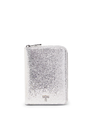 Zip Around Passport Case Metallic Silver product image