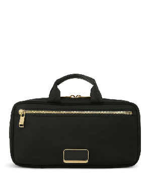 Small Madeline Hanging Cosmetic Case Black/Gold product image