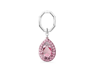 Crystal Bag Charm - Pear cut, Pink product image