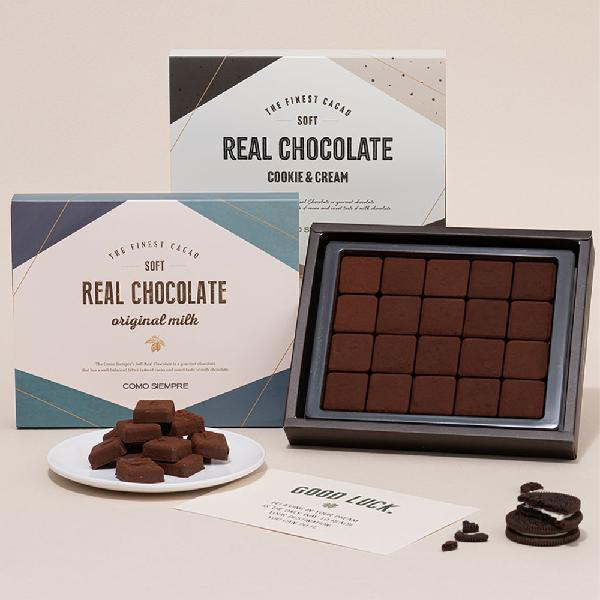 Soft Real Handmade Chocolates (20 pcs, Original Milk) + Gift Bag product image