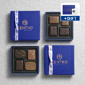 Premium Belgian Handmade Chocolates (4 pcs, Salted Caramel/Assorted) + Gift Bag product image