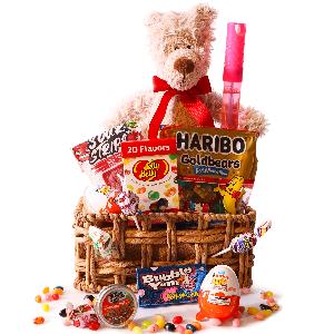Teddy Bear Gift Basket For Kids product image