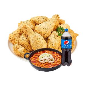 Snow Cheese Crunch Chicken + Hororok Tteokbokki + Cola 1.25L product image