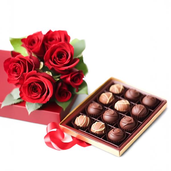 Simply Roses and Chocolates product image