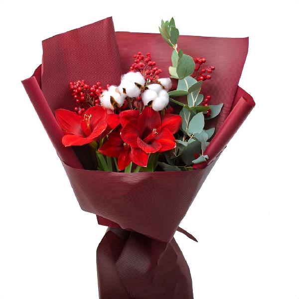 Crimson Amaryllis Bouquet product image