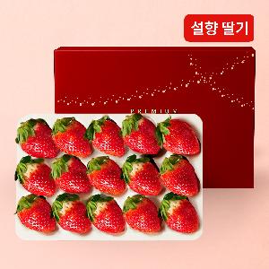 Premium Seolhyang Strawberries, Direct from Farm, approx. 400g (15 pcs) product image