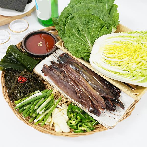 Pohang Guryongpo Half-Dried Herring 10 fish, 20 fillets with Vegetable Set product image