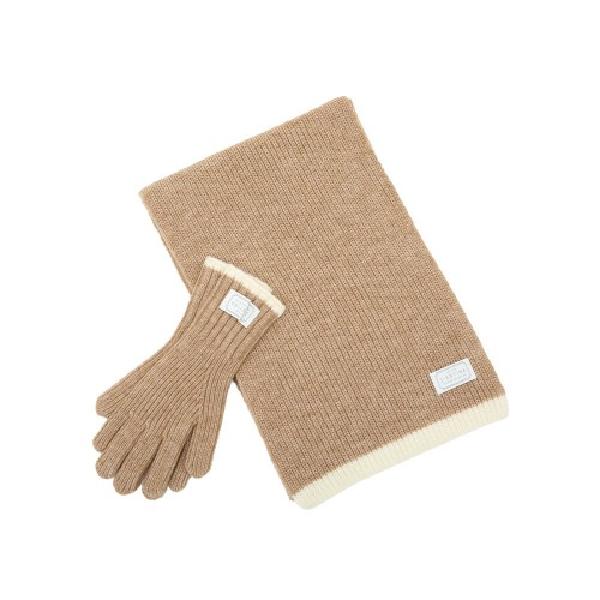 Color-Trim Scarf & Gloves Set BE (JEACEC5BF581BE260) product image