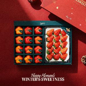 Berry & More Strawberry & Star Apple Duo, Winter Limited Gift (Total 1.2kg or More) product image