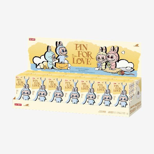 Pop Mart Labubu Pin for Love Series Blind Box (A-M) Yellow Sealed Whole Set (14 boxes) item image