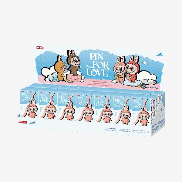 Pop Mart Labubu Pin for Love Series Blind Box (N-Z) Blue Sealed Whole Set (14 boxes) item image