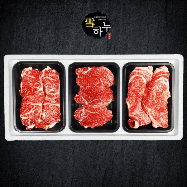 "Double the Sirloin!" Premium Aged 1++ Hanwoo Grilling Assortment Set No.1 1.2kg product image