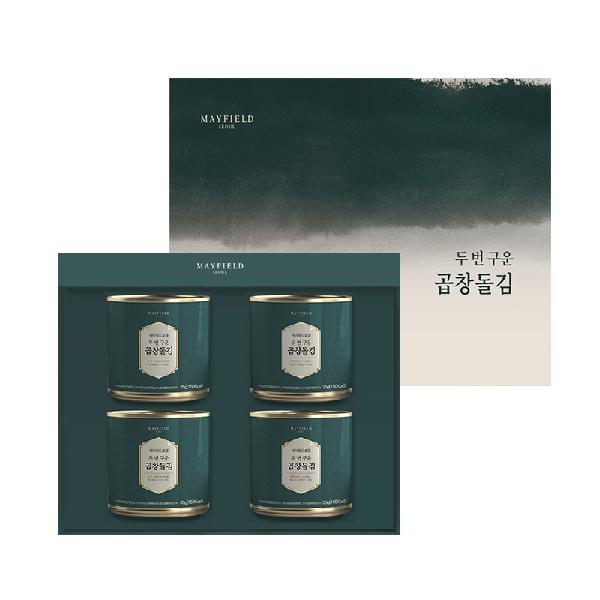 Twice-Roasted Premium Gopchang Seaweed Set / Canned Seaweed 35g * 4EA product image