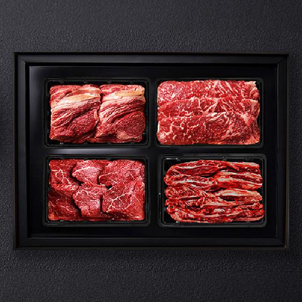 1++ Aged Hanwoo Premium Limited Grilling Set No.5 2.4kg (Ribeye, Tenderloin, Striploin, Short Rib Meat) item image