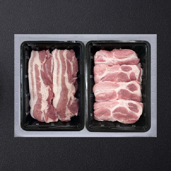 Korean Pork BBQ Gift Set No.2 2p(1kg) (Pork Belly, Pork Neck) product image