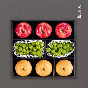 Special Mixed Fruit Set No.2 (Apples 400g×3 + Pears 580g×3 + Shine Muscat 650g×2 bunches) Total approx. 4.3kg item image