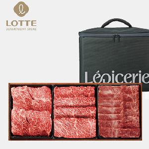 LEPICERIE Hoengseong Korean Beef 1++ Grade Selected Grill Set No.2 (Sirloin 0.4kg + Skirt or Oyster Blade 0.4kg + Brisket Point or Outside Skirt 0.4kg) 1.2kg / Chilled product image