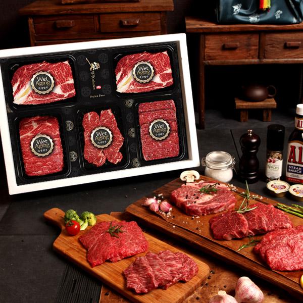 Dry-Aged Hanwoo Grilling Special 4-Type Special Extra No. B (Ribeye/Ribeye/Striploin/Chuck Roll/Tteokgalbi) product image