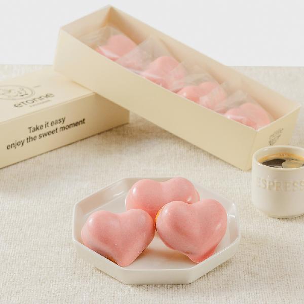 Message Card Included Pink Heart Madeleine 4 pcs product image