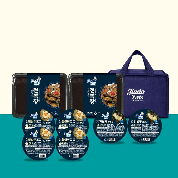 Jindo Premium Gift Set No.1
(Glutinous Rice Abalone Porridge 4+Abalone & Hijiki Seaweed Soup 2+Seasoned Abalone 2) product image