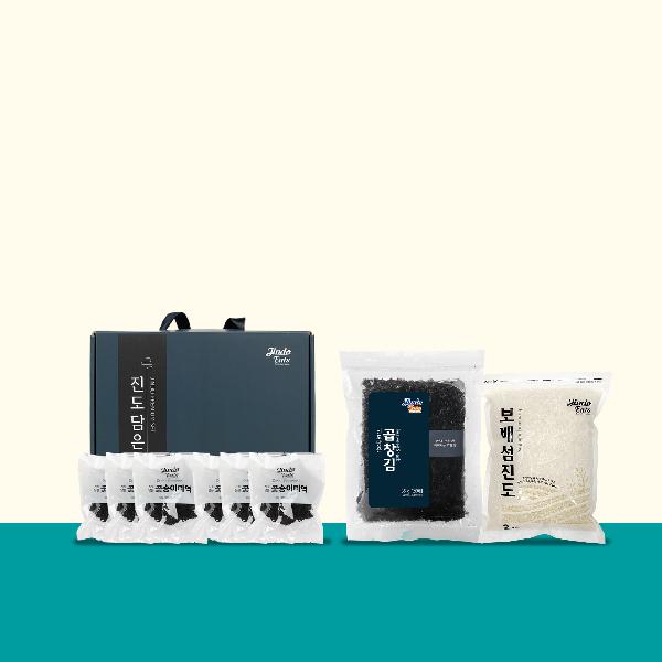 Jindo Premium Gift Set No.4
(Jindo Rice 1+Roasted Gopchang Seaweed 2+Cut Wakame Seaweed 1) product image