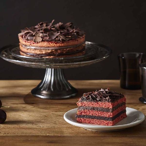 Cherry Black Forest Dacquoise Cake + Shopping Bag product image